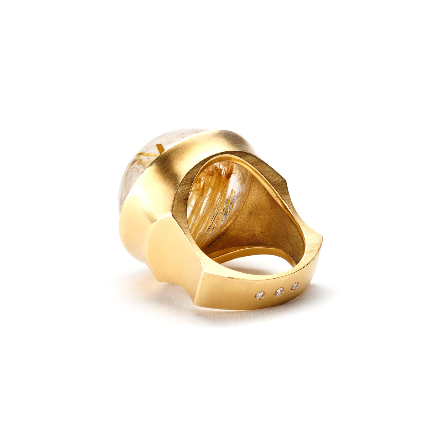 Round Rutilated Quartz Ring