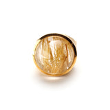 Round Rutilated Quartz Ring