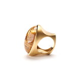 Oval Rutilated Quartz Ring