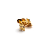 Gold & Brown Diamond Ear Cuff