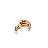 Double Ring Diamond Ear Cuff