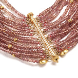 Multi-Strand Color Change Garnet Necklace