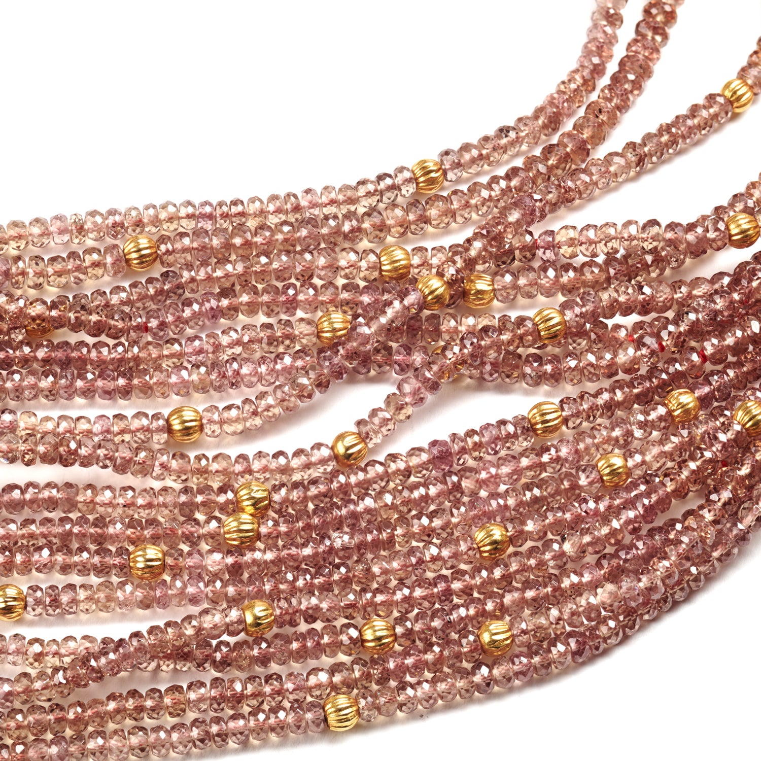 Multi-Strand Color Change Garnet Necklace