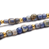 Pre-Columbian Lapis & Gold Bead Necklace