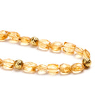 Faceted Citrine Bead Bracelet