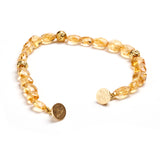 Faceted Citrine Bead Bracelet
