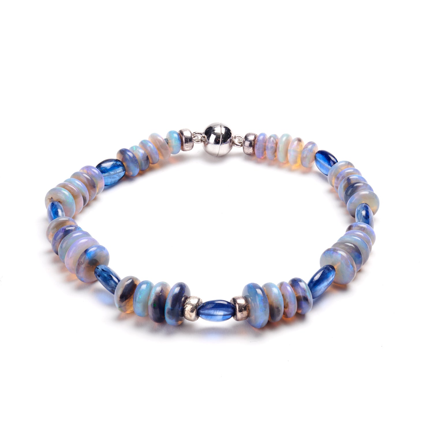 Kyanite & Black Opal Bracelet