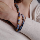 Black Opal & Gold Bead Bracelet