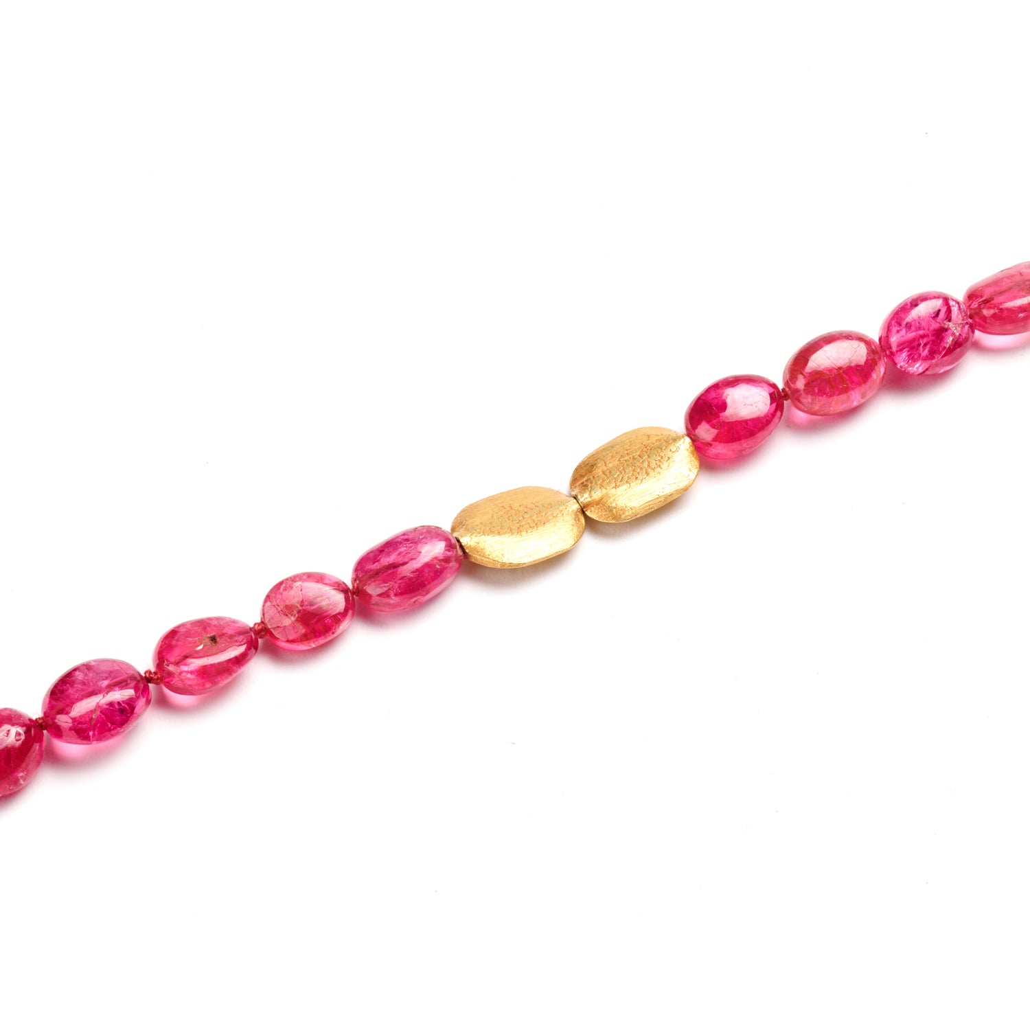 Spinel & Gold Bead Bracelet