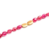 Spinel & Gold Bead Bracelet