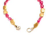 Spinel & Gold Bead Bracelet