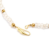Ancient Gold Bead & Rock Crystal Necklace