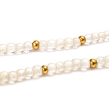 Ancient Gold Bead & Rock Crystal Necklace