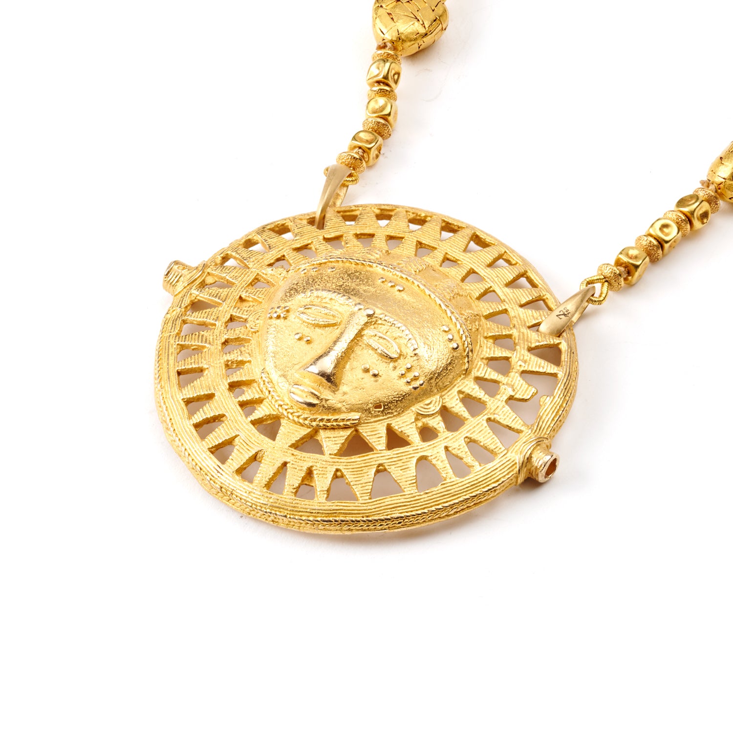 Baule Face Pendant Necklace