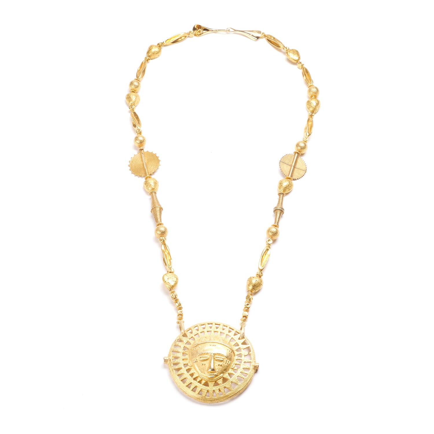 Baule Face Pendant Necklace