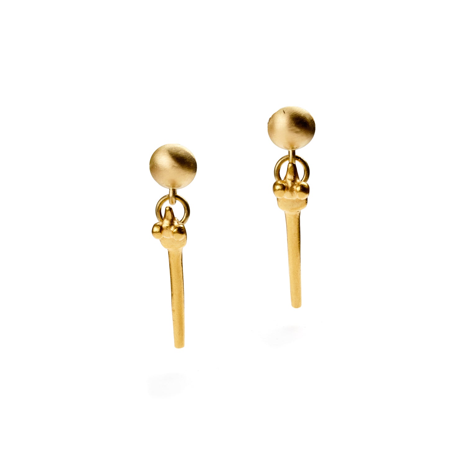 Ancient Bird Artifact Earrings