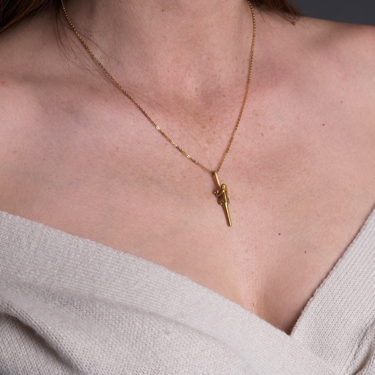 Calima Ancient Gold Figure Necklace I