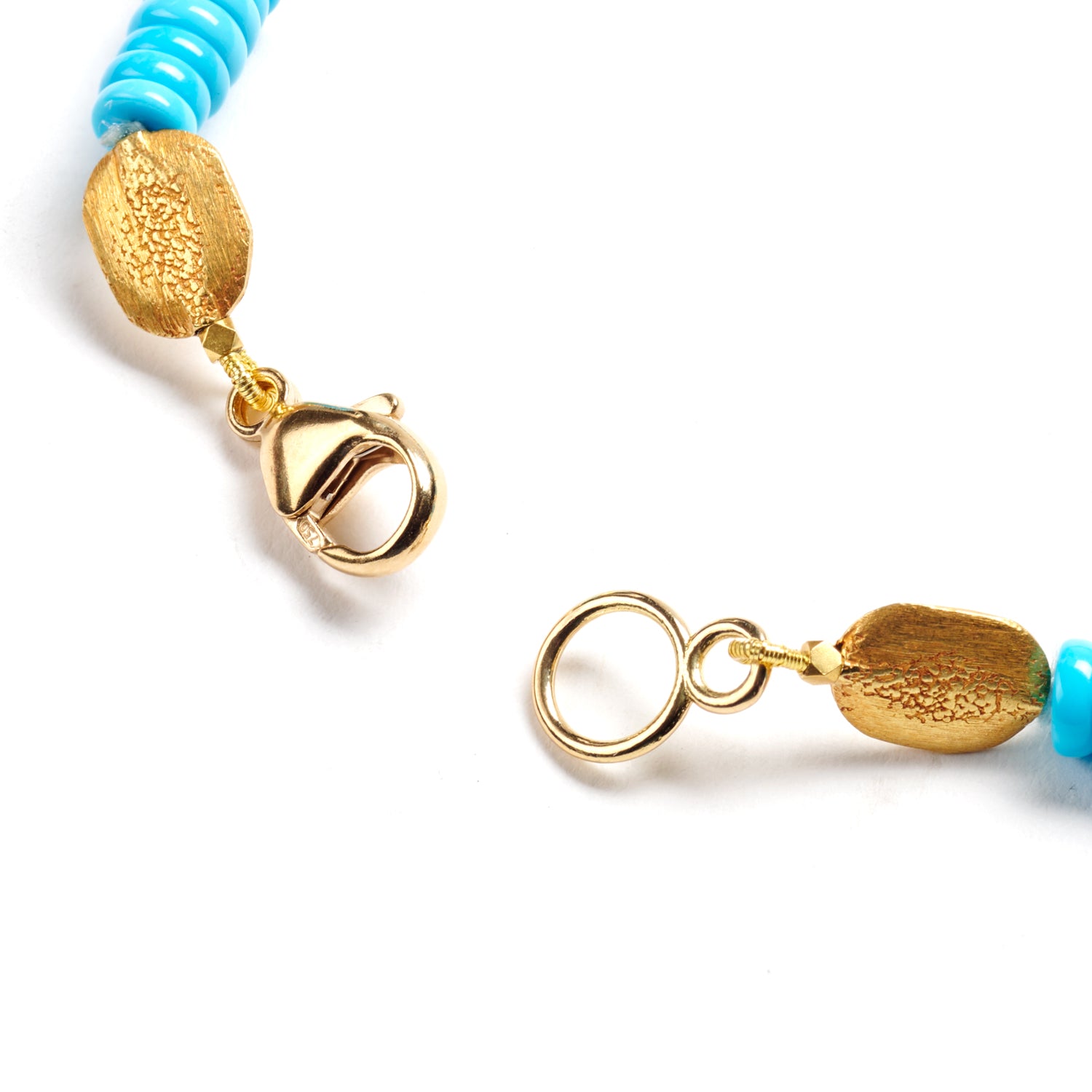 Turquoise & Gold Bead Bracelet