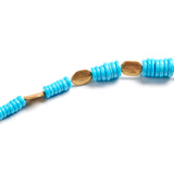 Turquoise & Gold Bead Bracelet
