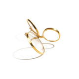 Gold Plated Glass Earrings