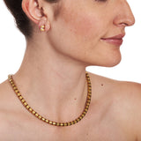 18K Yellow Gold Cleopatra Stud Earrings
