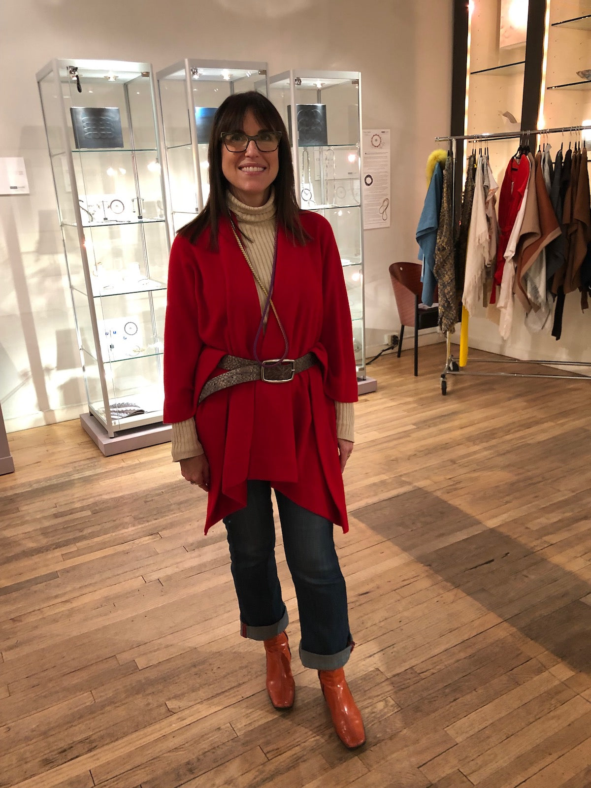 Red Cashmere Wrap