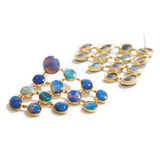 Black Opal Multi-Stone Earrings