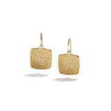 Gold Cushion Glacier Earrings