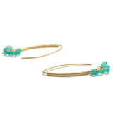 Navette Emerald Briolette Drops~10 Emeralds