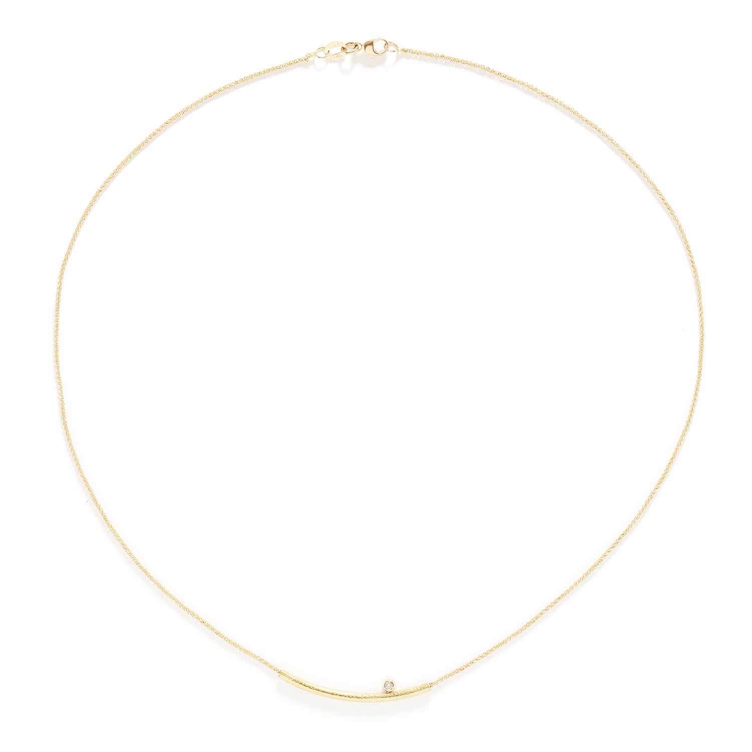 Golden Bar Pendant Necklace