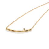 Golden Bar Pendant Necklace