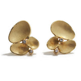 Golden Shell Cluster Earrings