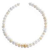 White & Gold Baroque Pearls