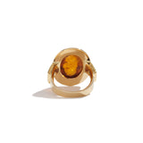 Golden Ring with Tourmaline