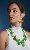 Zen Garden Gold & Green Tourmaline Earrings