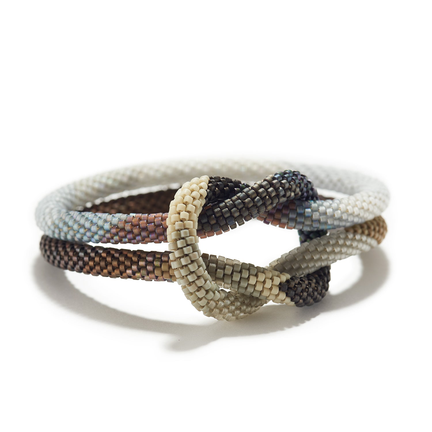 Double Bracelet with Weaver's Knot