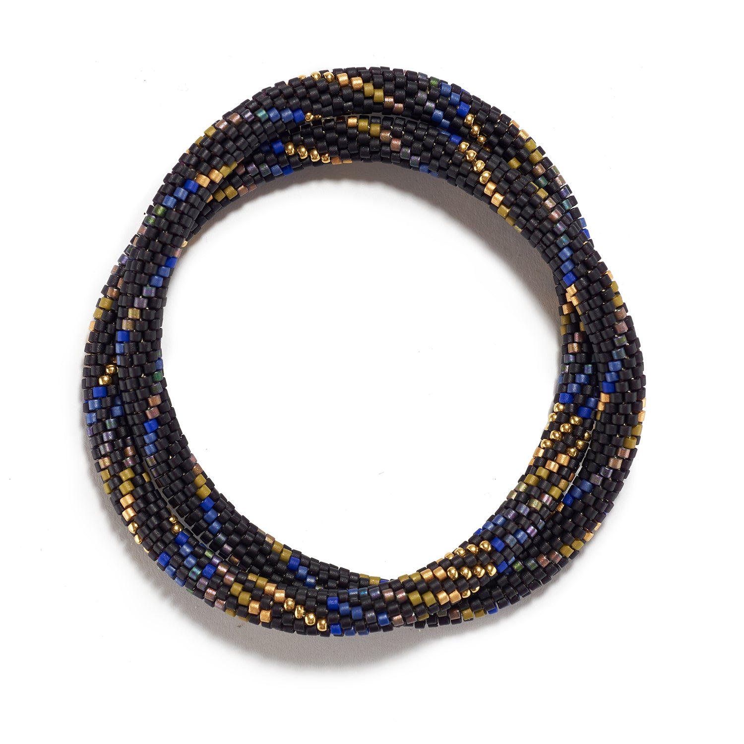 Double Black and Gold Holiday III Bracelet