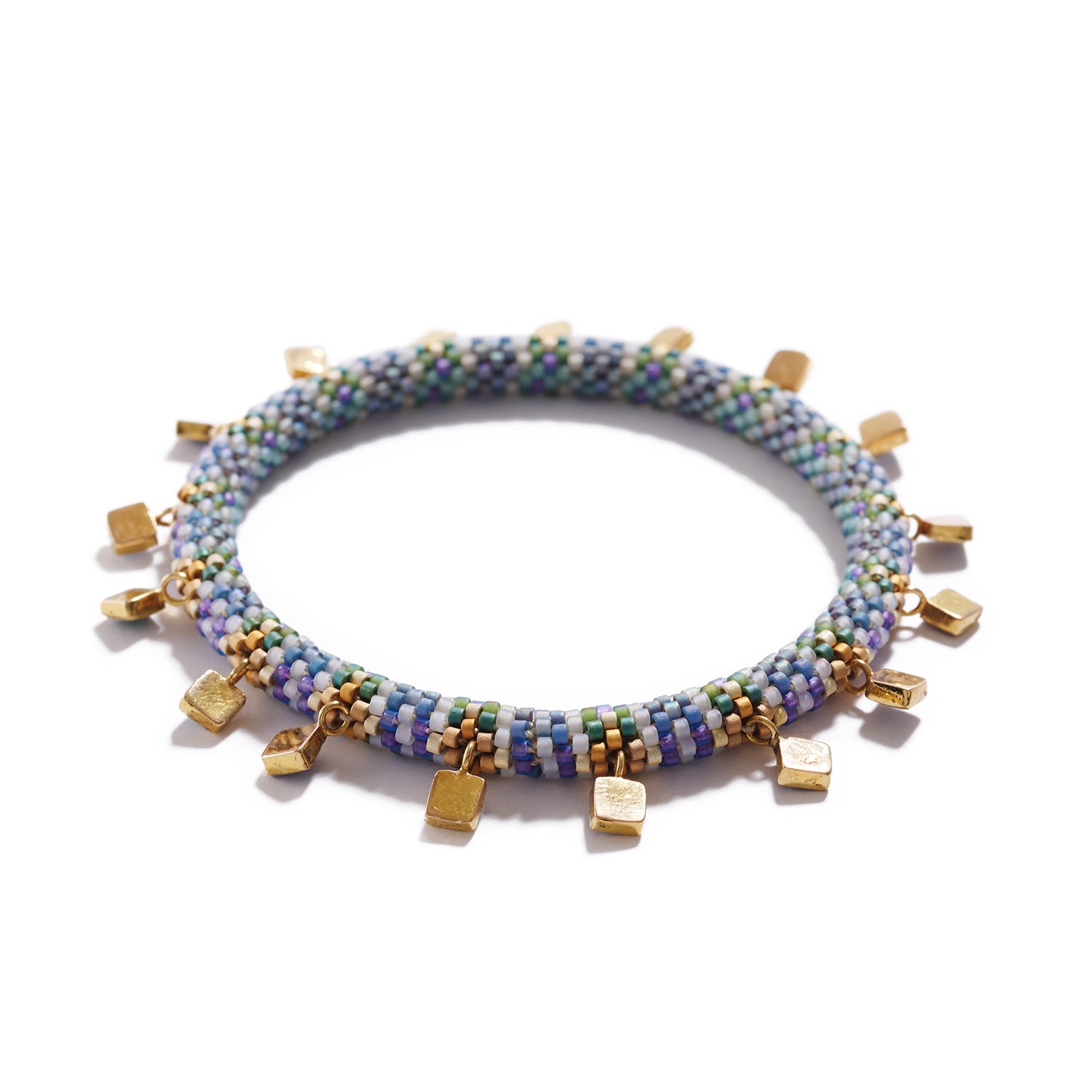 Blue Opal Mughal Pattern Bracelet