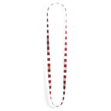 Classic Square Ribbon Necklace~Dark Red