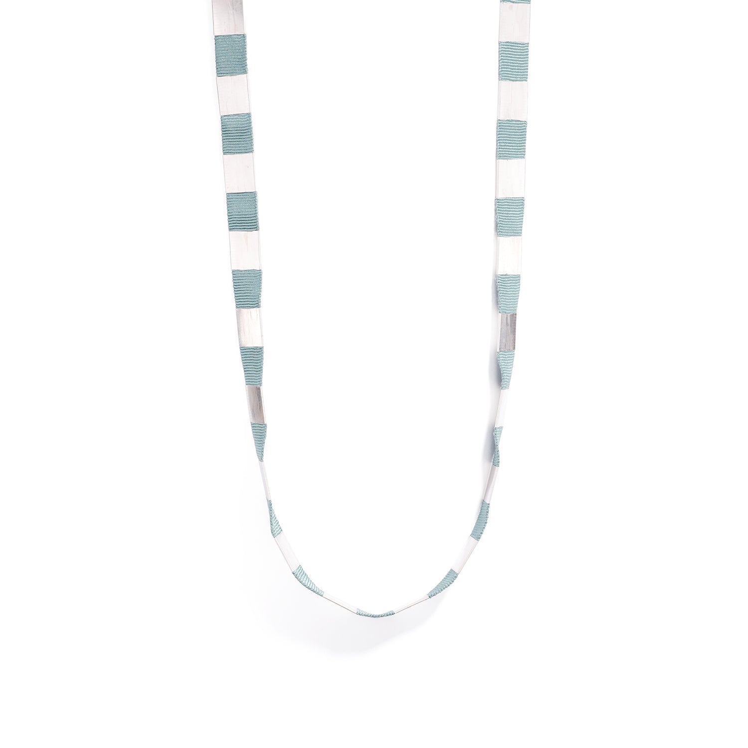 Classic Ribbon Necklace~Teal