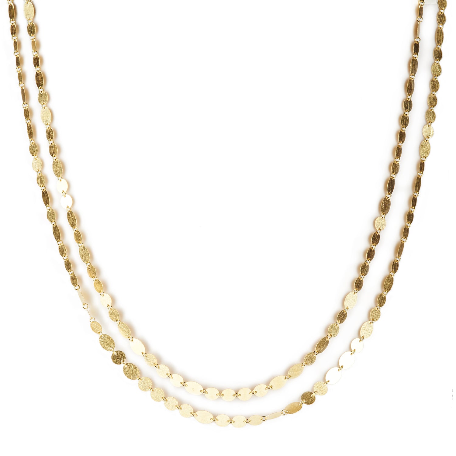 Double Gold Party Necklace
