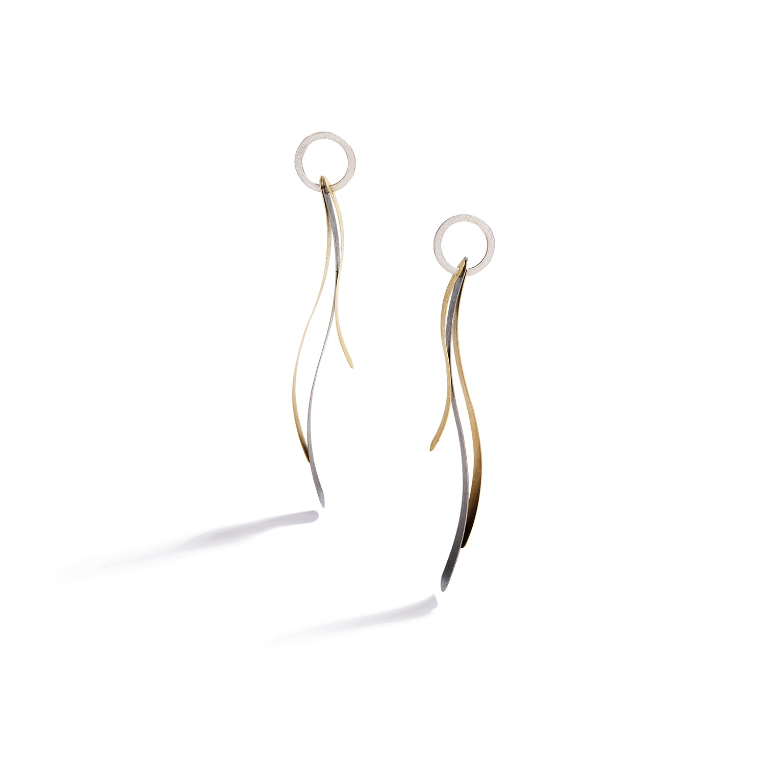 Posidonia Silver & Gold Earrings