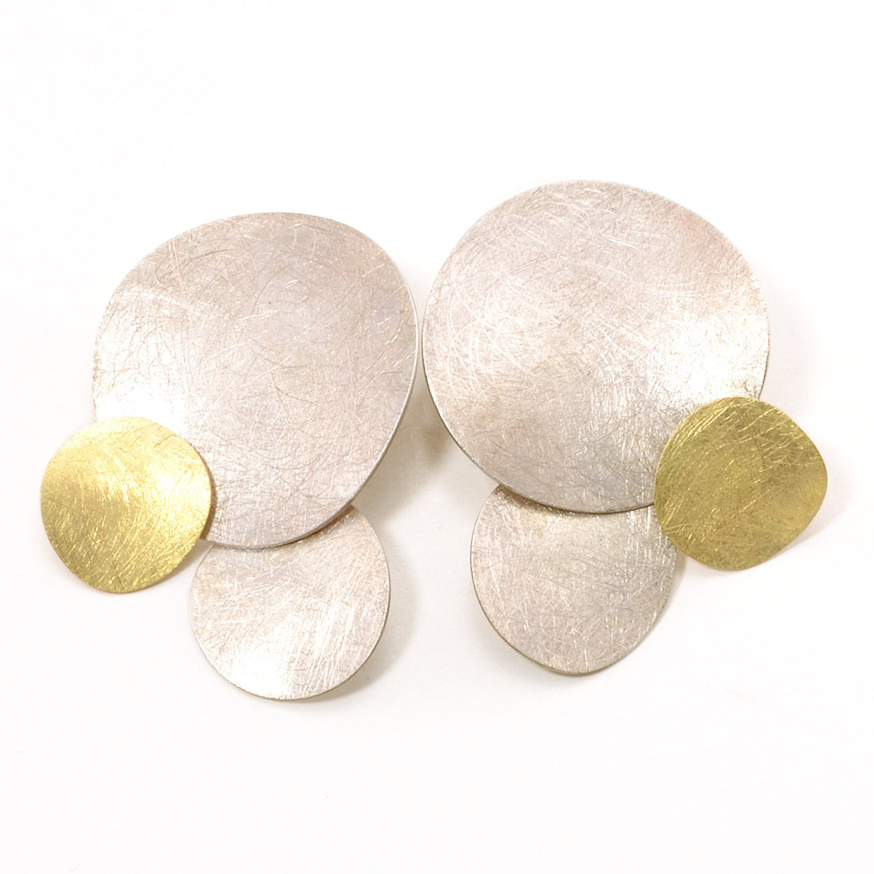 Silver and Gold Xips Earrings