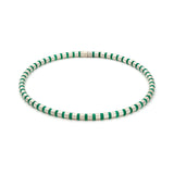 Cleopatra Sterling Silver Collier~6mm Chrysoprase