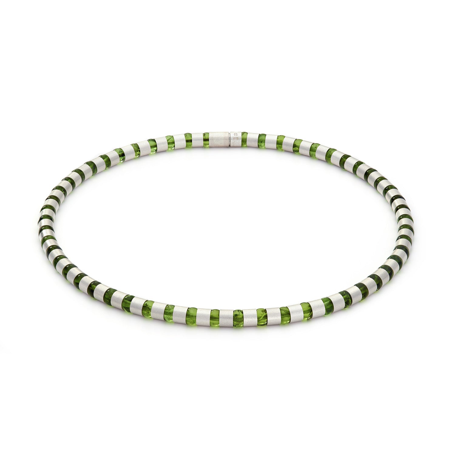 Cleopatra Sterling Silver Collier~6mm Peridot