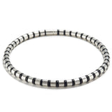Cleopatra Sterling Silver Collier~8mm Black Onyx
