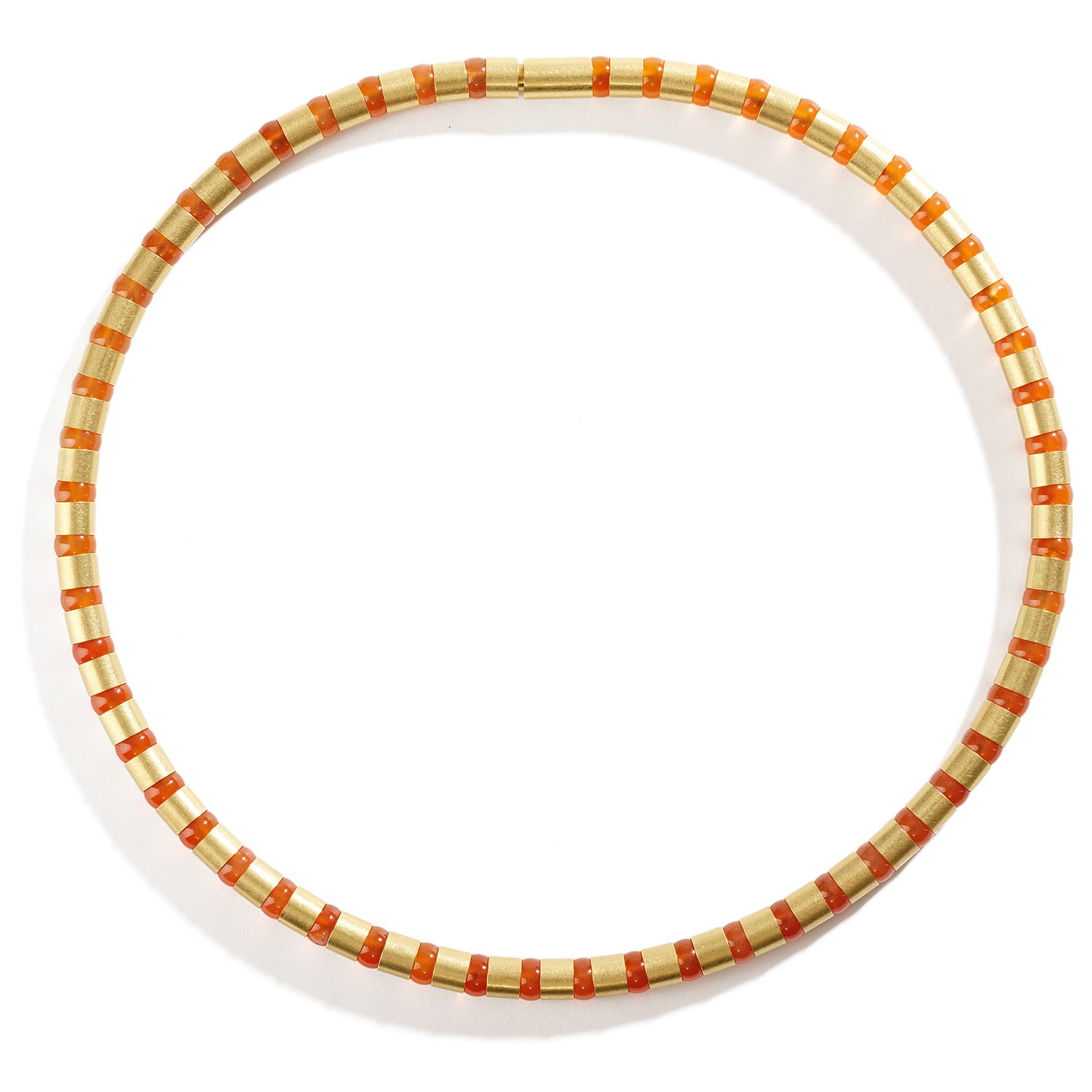 Cleopatra Gold Collier~6mm Carnelian