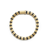 Cleopatra Gold Bracelet~6mm Black Onyx