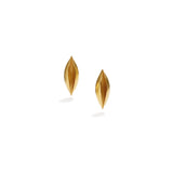 18K Yellow Gold Cocoon Stud Earrings~20mm