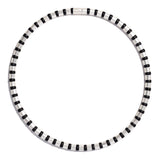 Cleopatra Sterling Silver Collier~6mm Black Onyx